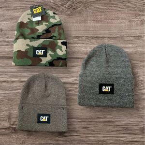 Caterpillar CAT Label Cuff Beanie- Set of 3